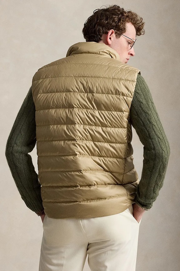 Polo Ralph Lauren bezrękawnik męski 710B20425 beżowy AW26