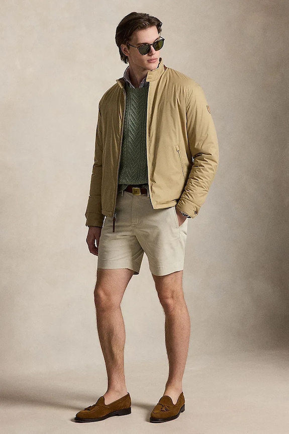 Odzież Polo Ralph Lauren kurtka przejściowa męska 710967736 beżowy