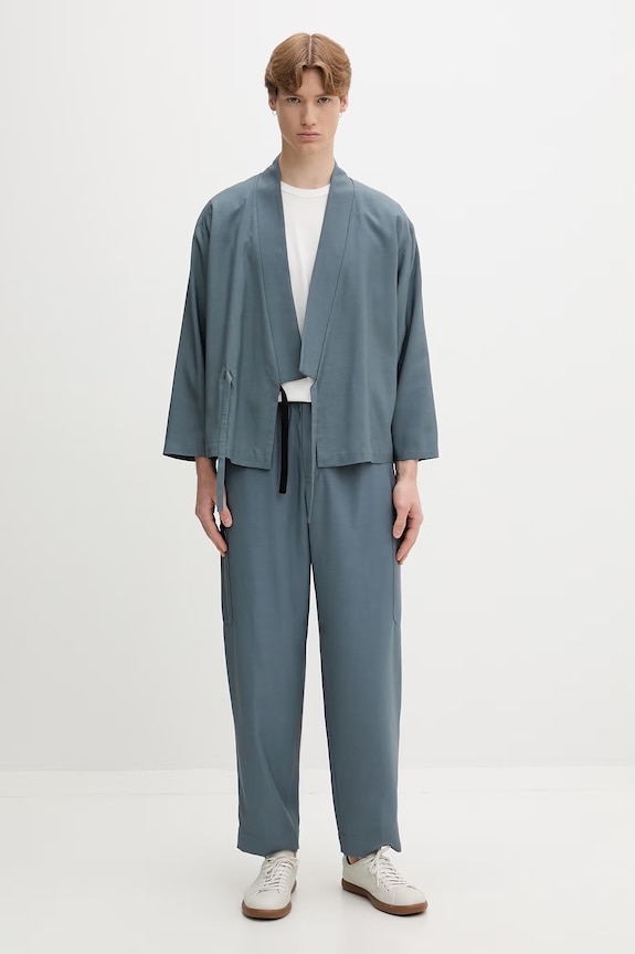 Kenzo sako pánské s příměsí vlny FG65VE1409TX modrá AW26