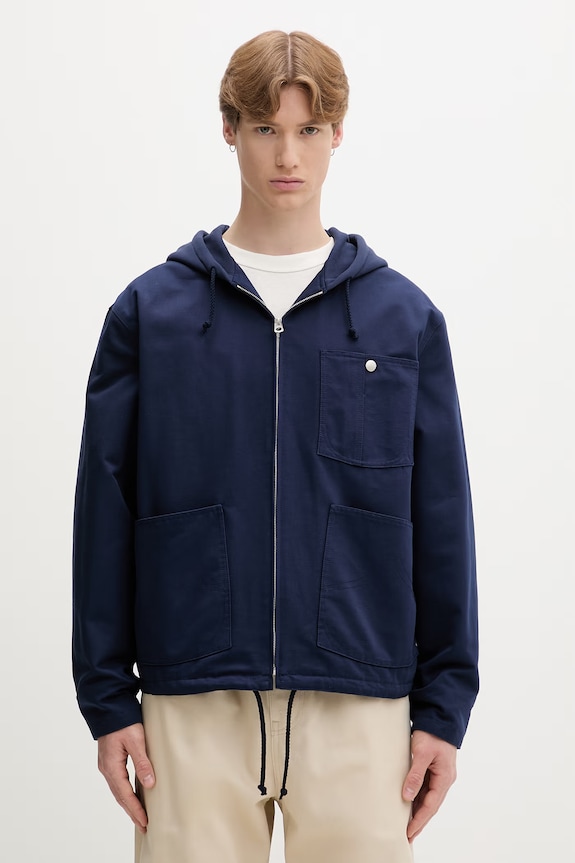 Kenzo bunda pánska bavlnená tmavomodrá FG65BL1919OT