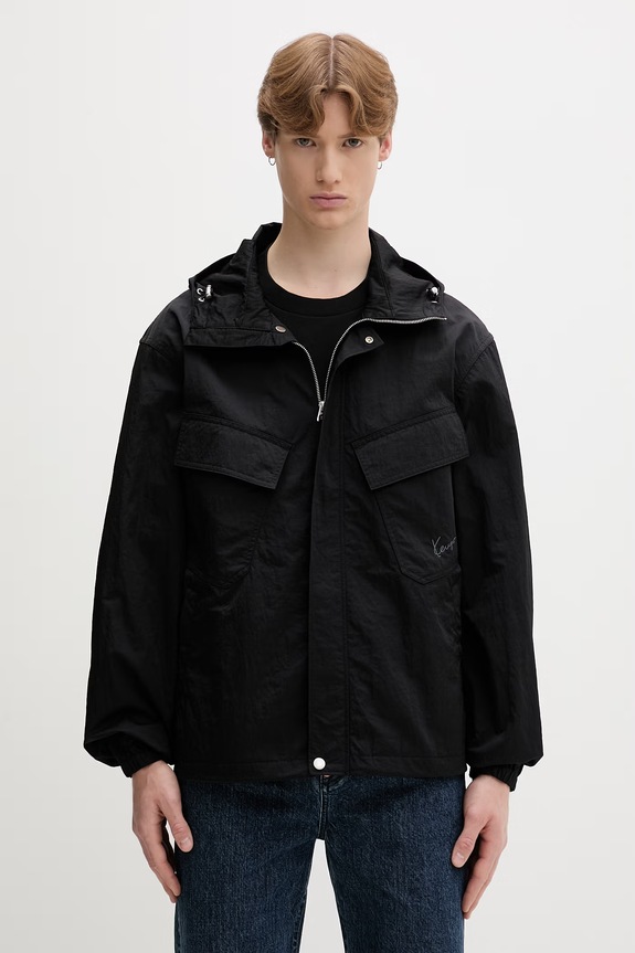 Kenzo kurtka przejściowa męska czarny FG65BL1189NF