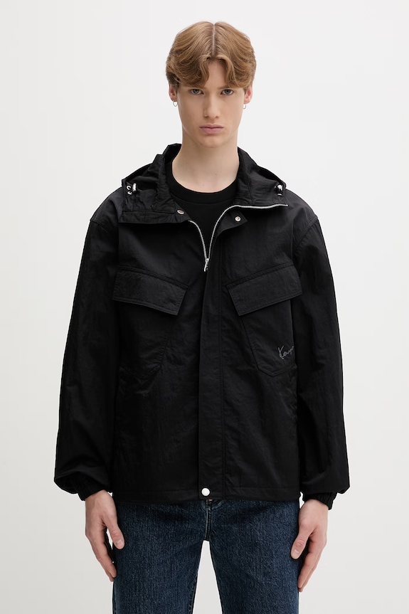 Kenzo kurtka przejściowa męska czarny FG65BL1189NF