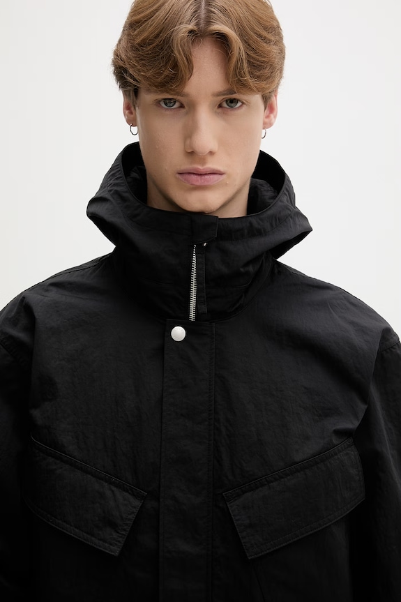 Kenzo kurtka przejściowa męska czarny FG65BL1189NF