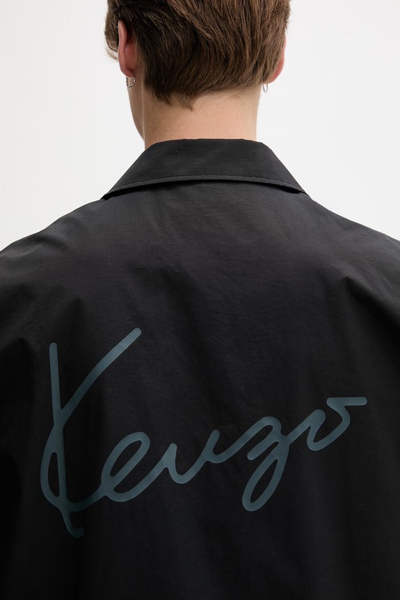 Kenzo демисезонная куртка для мужчин с хлопком FG65BL0619NI