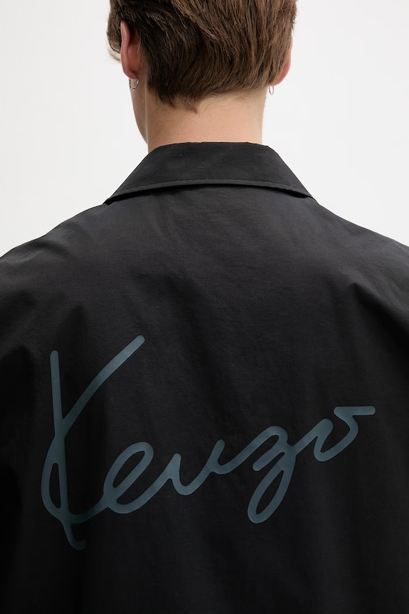 Kenzo демисезонная куртка для мужчин с хлопком FG65BL0619NI