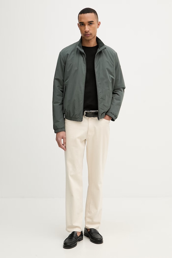 Marc O'Polo giacca corta da uomo con cotone 5000014258 verde AW26