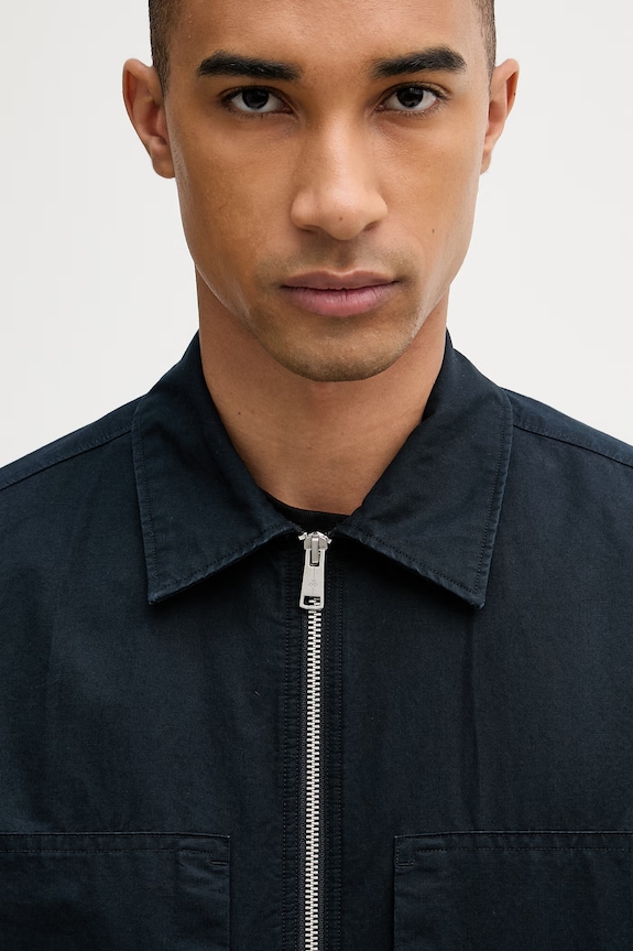 Marc O'Polo giacca di mezza stagione da uomo con lino blu navy 5000014239