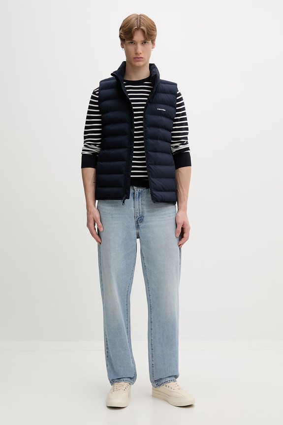 Calvin Klein vesta pánska LV04LG504G tmavomodrá AW26