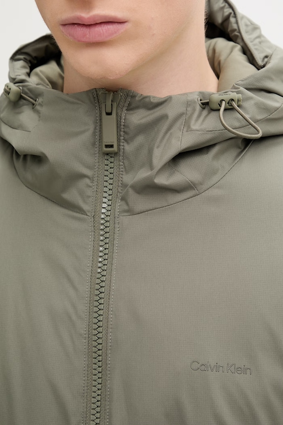 Calvin Klein prechodná bunda pánska LV04LF503G zelená
