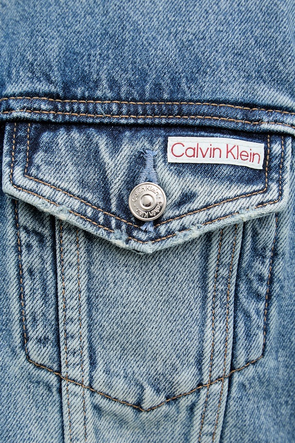 Calvin Klein Jeans дънково яке мъжко от деним LV04RF957G син