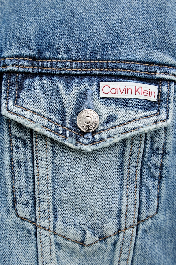 Calvin Klein Jeans дънково яке мъжко от деним LV04RF957G син