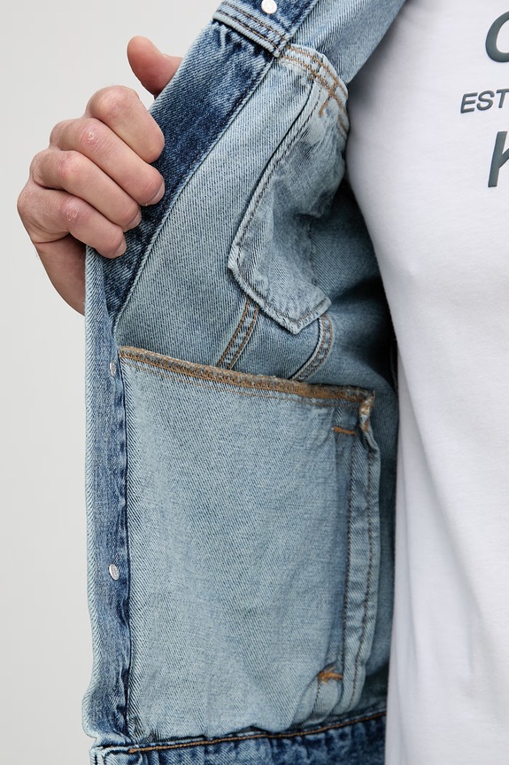 Calvin Klein Jeans дънково яке мъжко от деним LV04RF957G