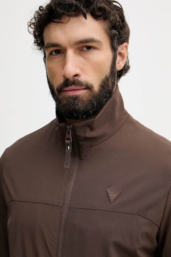 Guess prijelazna jakna za muškarce ANGELO smeđa Z6YL05.W3351