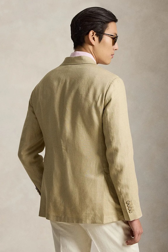 Polo Ralph Lauren пиджак для мужчин со льном 715B19047 бежевый AW26