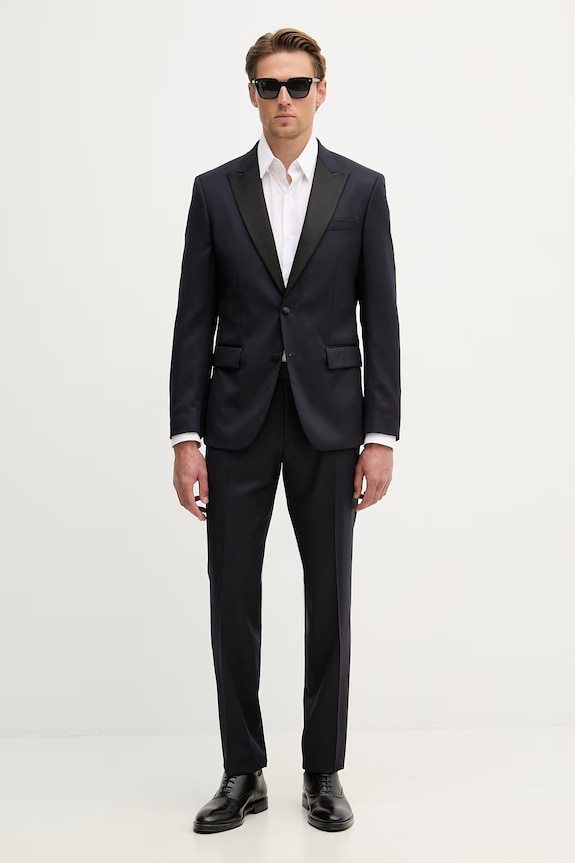 BOSS pánske sako H-Huge-Tux-P-B1 50469170 tmavomodrá AW26