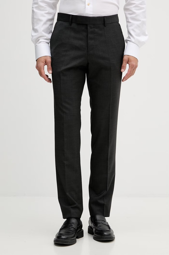 BOSS dvoudílný oblek pánský vlněný H-Huge-2Pcs-263 šedá 50569798