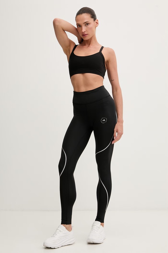 adidas by Stella McCartney legginsy sportowe damskie KF8785 czarny AW26
