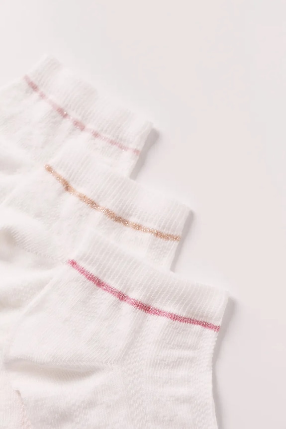 women'secret γυναικείες κάλτσες 3-pack 4483437 λευκό AW26