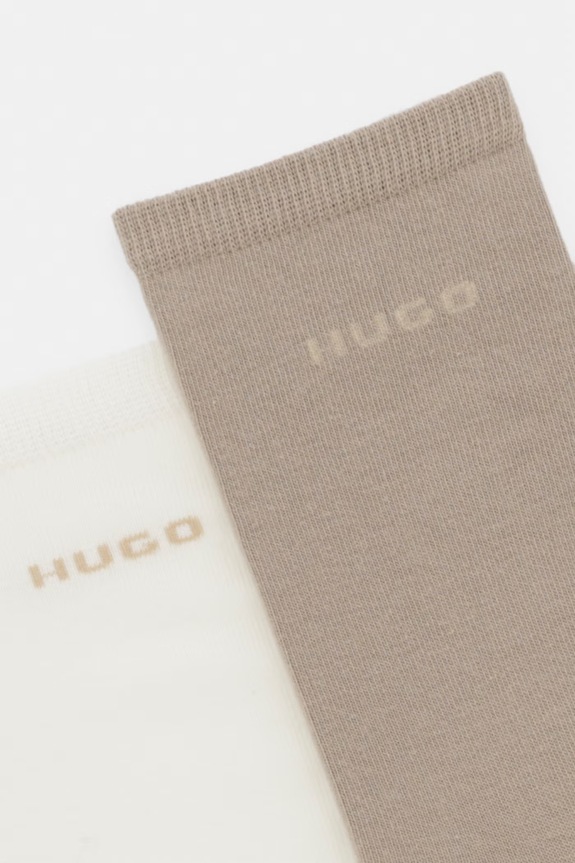 HUGO nogavice ženske 2P RS UNI LOGO CC W paket 2 kosov 50566511 bež AW26