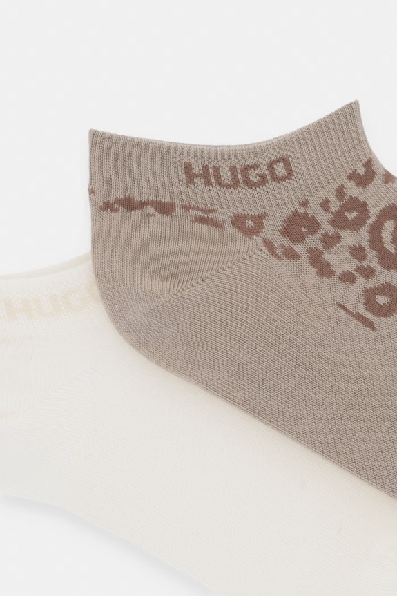 HUGO čarape za žene s pamukom 2P AS LEO LOGO CC W 2-pack 50561161 bež AW26