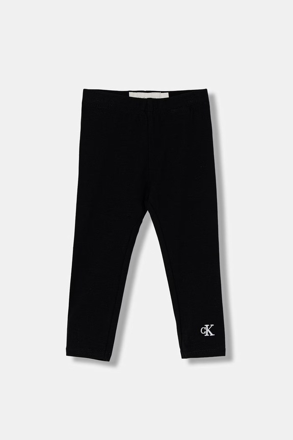 Calvin Klein Jeans κολάν παιδικά βαμβακερά με ελαστάν μαύρο LV1CKTJC49.9BY2