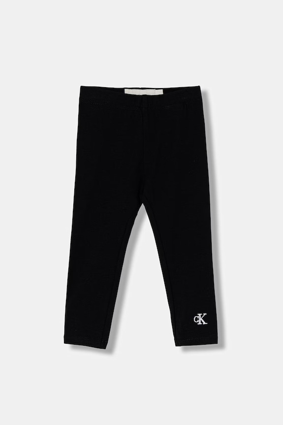 Calvin Klein Jeans κολάν παιδικά βαμβακερά με ελαστάν μαύρο LV1CKTJC49.9BY2