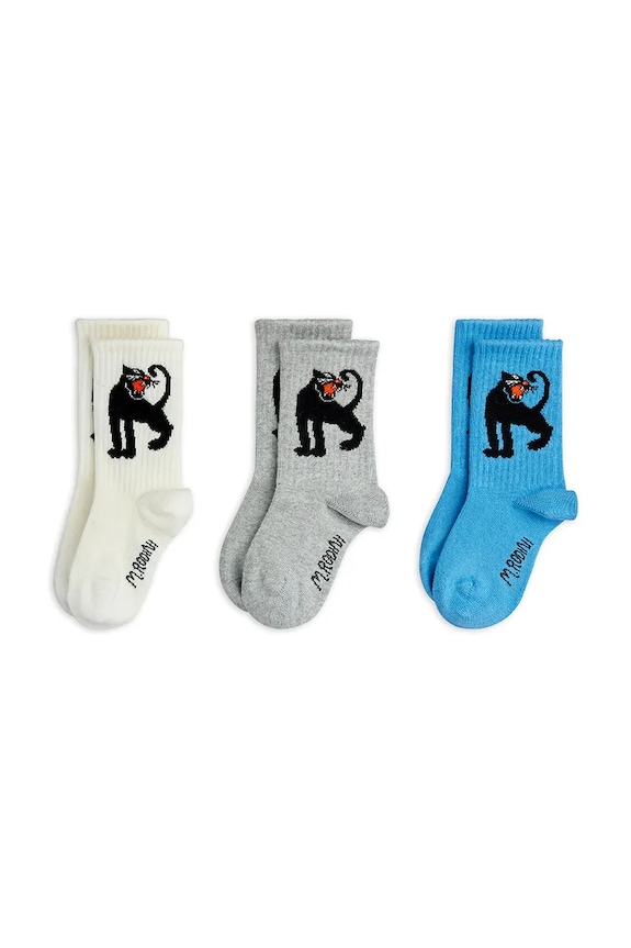 Mini Rodini skarpety dziecięce Panther 3-pack multicolor 11000350