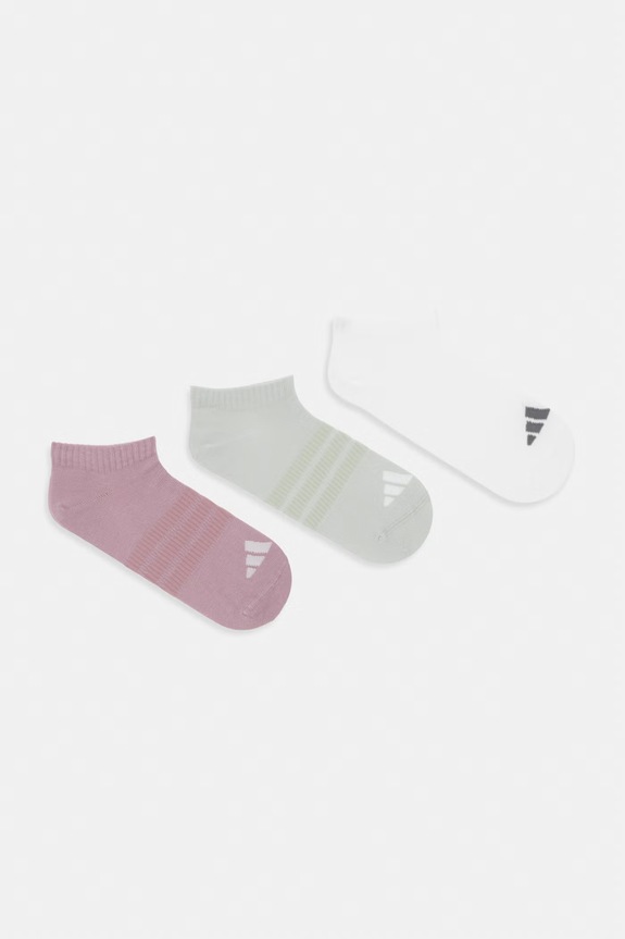 adidas skarpety z bawełną 3-pack biały KQ6752