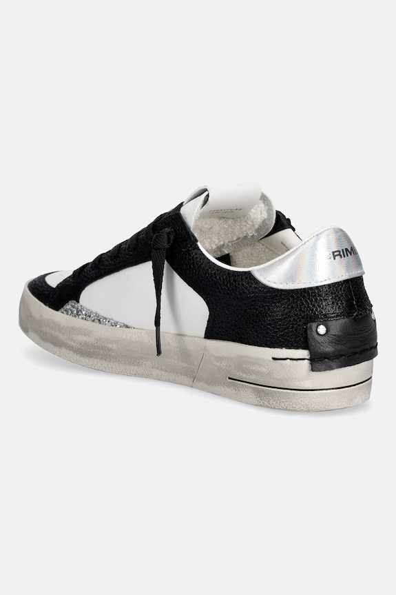 Obuwie Crime London SK8 DELUXE sneakersy damskie skórzane 22100WA9.20A czarny