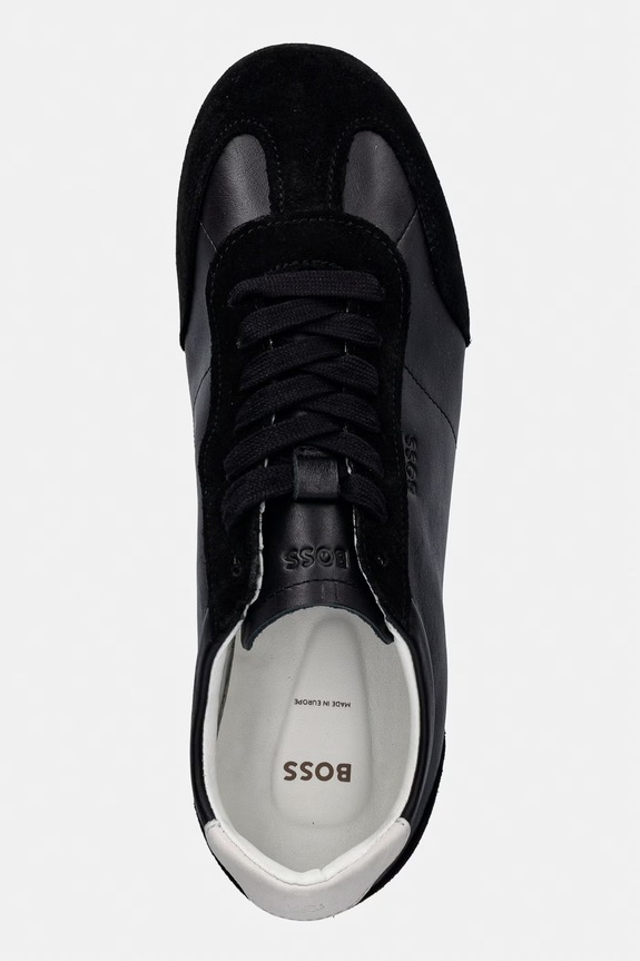 BOSS Solenne кроссовки для женщин кожаные чёрный 50575225.001