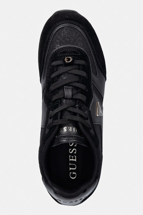 Guess TYRAH tenisice za žene od kože crna FLTTYR.SUE12.BLACK