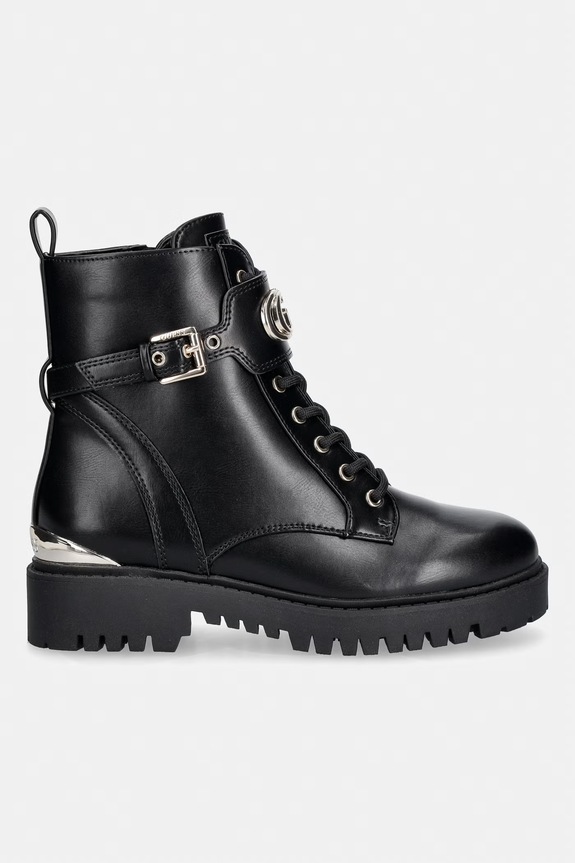 Guess čizme s platformom za žene OLANNA FLTOLA.ELE10.BLACK crna AW26
