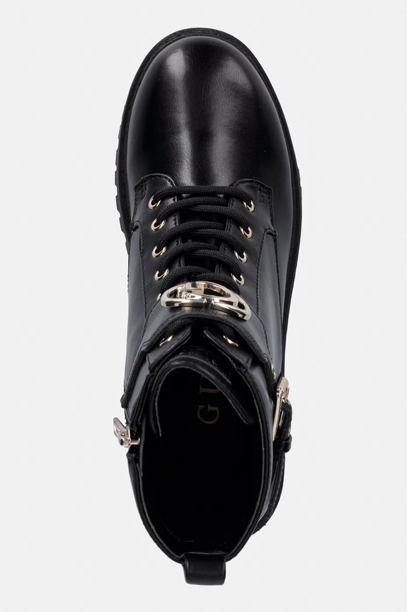 Guess čizme s platformom za žene OLANNA crna FLTOLA.ELE10.BLACK