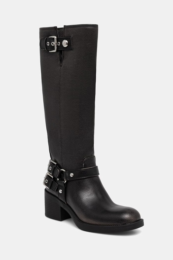 Guess visoke čizme za žene MATLEY crna FLTMAT.LEA11.BLACK