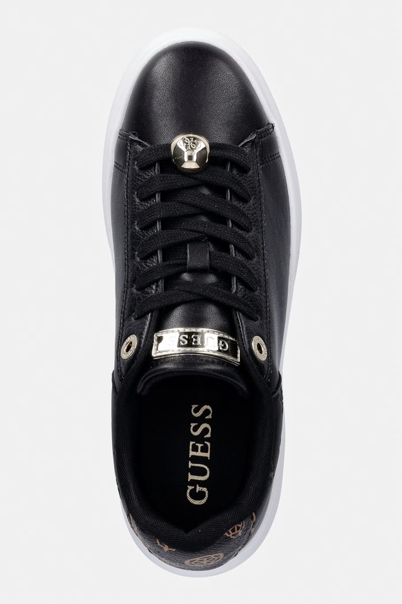 Guess FIREUP tenisice za žene od kože crna FLTFRE.LEA12.BLACK