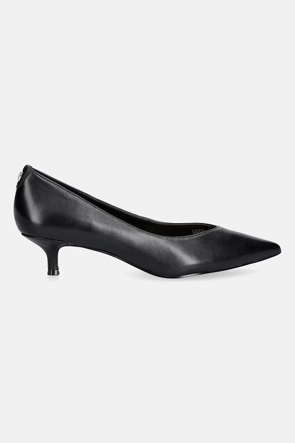 Guess štikle od kože CASEN FLTCSE.LEA08.BLACK crna AW26