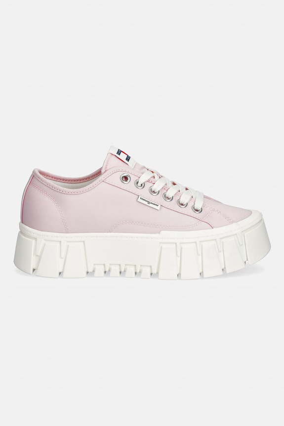 Tommy Jeans TJ PLATFORM SNEAKER teniske ženske EN0EN03098 roza AW26