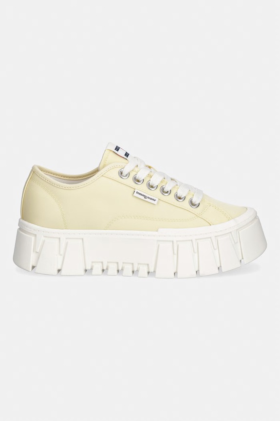 Tommy Jeans TJ PLATFORM SNEAKER tenisówki damskie EN0EN03098 żółty AW26