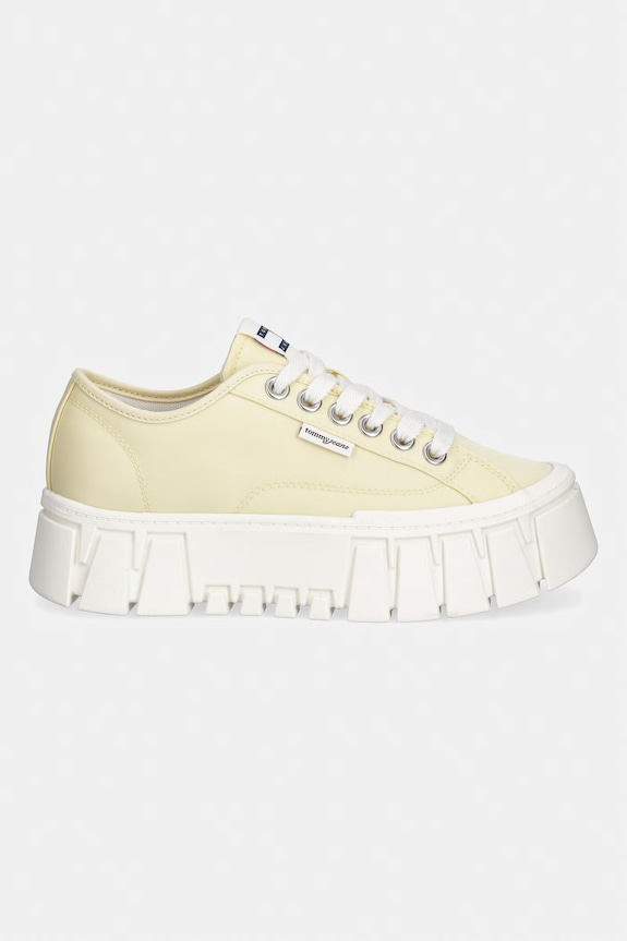Tommy Jeans TJ PLATFORM SNEAKER tenisówki damskie EN0EN03098 żółty AW26