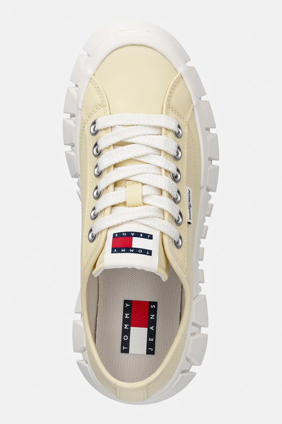 Tommy Jeans TJ PLATFORM SNEAKER tenisówki damskie żółty EN0EN03098