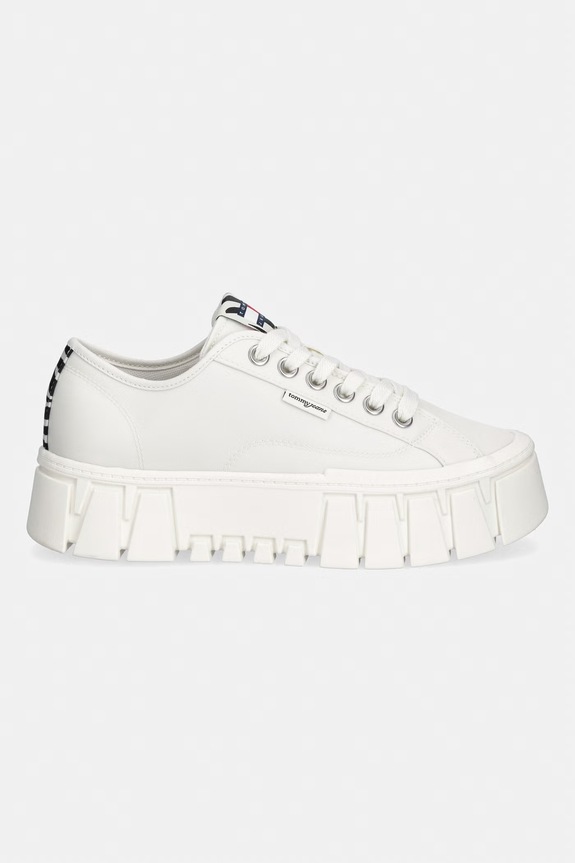 Tommy Jeans TJ PLATFORM SNEAKER ZEBRA sneakersy damskie EN0EN03070 biały AW26