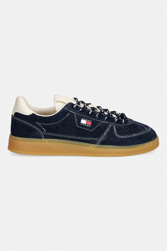 Tommy Jeans MU THE GREENWICH EDGE SUEDE sneakers boty dámské semišové EN0EN03050 námořnická modř AW26