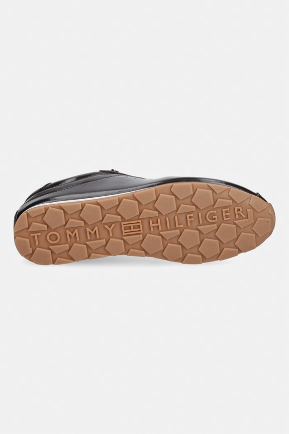 Tommy Hilfiger BELLA SNEAKER LEATHER tenisice za žene od kože FW0FW09495 smeđa
