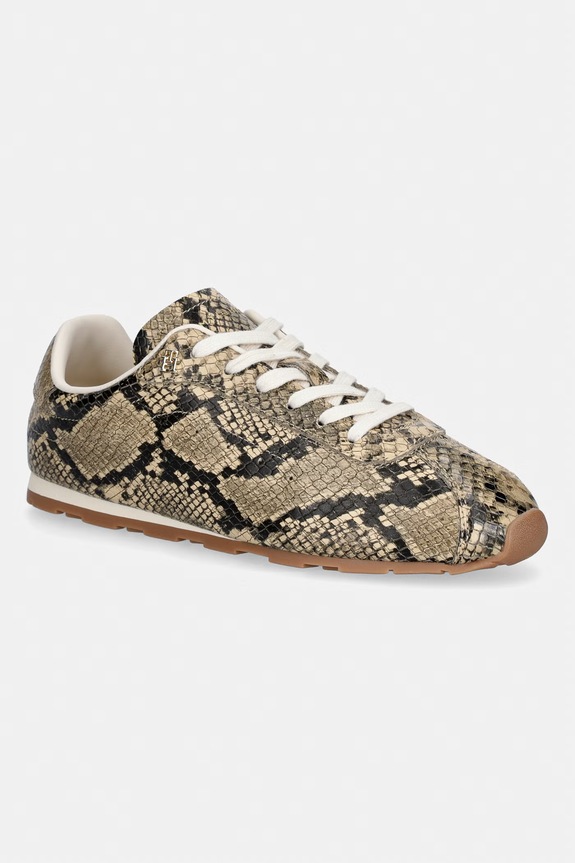 Tommy Hilfiger BELLA SNEAKER SNAKE tenisice za žene od kože bež FW0FW09415