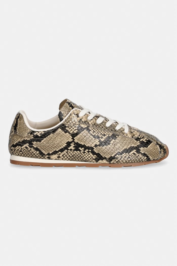 Tommy Hilfiger BELLA SNEAKER SNAKE tenisice za žene od kože FW0FW09415 bež AW26