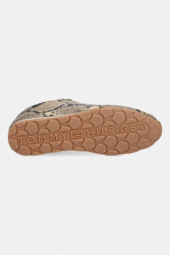 Tommy Hilfiger BELLA SNEAKER SNAKE tenisice za žene od kože FW0FW09415 bež