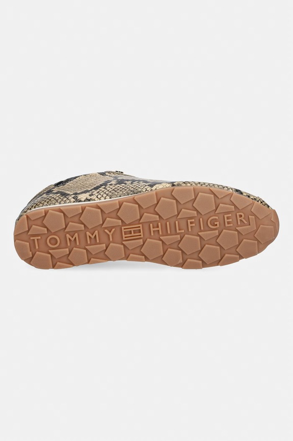 Tommy Hilfiger BELLA SNEAKER SNAKE tenisice za žene od kože FW0FW09415 bež