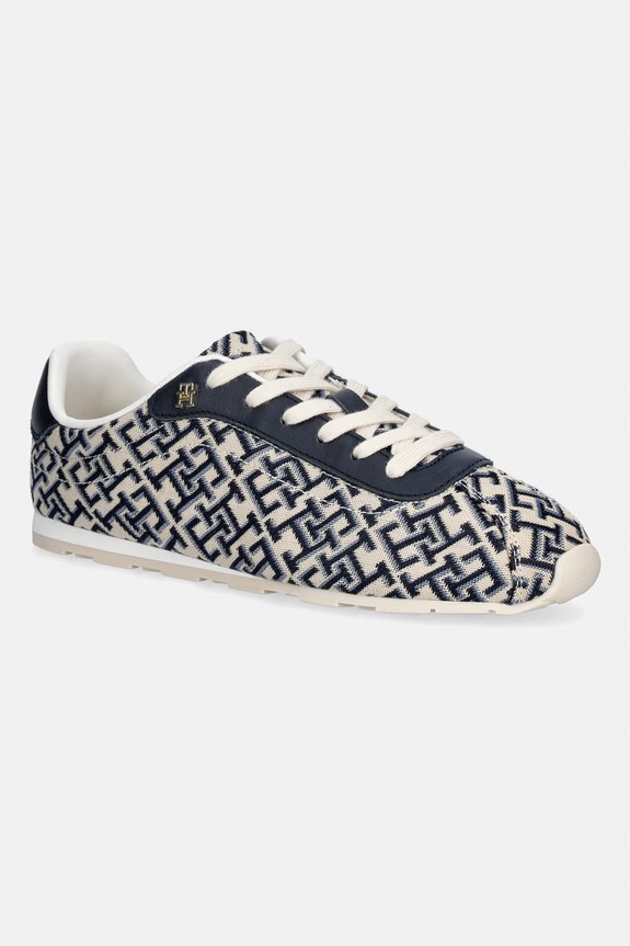 Tommy Hilfiger BELLA MONOGRAM SNEAKER sneakersy damskie granatowy FW0FW09523