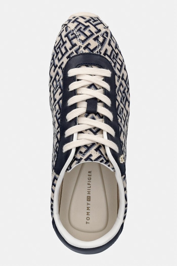 Tommy Hilfiger BELLA MONOGRAM SNEAKER sneakersy damskie granatowy FW0FW09523