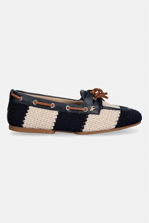 Tommy Hilfiger mokasíny dámské TH FLEX BOAT SHOE CROCHET FW0FW09506 námořnická modř AW26